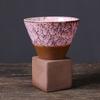 Forno copo de café terno grés vintage nicho criativo design sentido latte Garland Cup copo de cerâmica de alta aparência