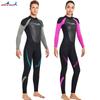 Entrega de una pieza traje de buceo de 3MM para hombre traje de buceo de una pieza de manga larga cálido para mujer traje de baño de invierno a prueba de frío para surfear snorkel