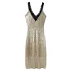 Aliexpress Mais Vendido Comércio Exterior Atacado Transfronteiriço Moda Feminina Europeia e Americana Luxo Leve Sexy Renda com Lantejoulas Vestido