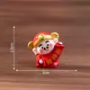 Paisaje en miniatura, lindas decoraciones de Año Nuevo, adorables figuritas del Dios de la Riqueza, accesorios decorativos DIY, pequeños adornos para coches y escritorios