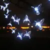 Luces de Cadena Solares Transfronterizas Luces LED con Forma de Colibrí Impermeables para Exteriores Paisaje de Jardín Luces Decorativas de Atmósfera Navideña
