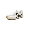 Nuevos Zapatos de Entrenamiento Alemanes 2025 Primavera/Verano Hechos a Mano Suela Suave Superficie Suave Elegantes Versátiles con Cordones Casuales de Moda para Mujer