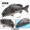 Simulación de Animal Marino Modelo de Pez Juguete Salmón Salmón Lubina de Boca Grande Atún Acuario Decoración de Paisaje