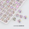 Rinestones para Uñas Artísticas Crystal Love de Dongzhou Corazón Brillante Premium Dorado Champagne Resaltador Accesorios para Joyería DIY