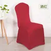 Fundas Elásticas Rojas y Blancas para Sillas de Restaurantes, Banquetes y Hoteles, Cobertura Total, a Prueba de Polvo, Fundas para Sillas de Boda, Fundas de Taburete de una Pieza