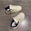 Zapatos Blancos para Mujer, Tenis Casuales Versátiles para Mujer, Primavera y Otoño 2025 Nuevo Estilo Coreano Estilo Preppy Tenis para Mujer