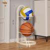 Estante de Almacenamiento para Baloncesto Hogareño Interior Multicapa Gran Capacidad Plegable Fútbol Voleibol Artículos Deportivos Estante Péndulo