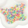 Cuentas de acrílico color helado de 6-20 mm con agujero grande, cuentas redondas ensartadas a mano, cuentas sueltas, cuentas tipo barril, accesorios hechos a mano para DIY