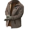 Otoño e Invierno Explosiones Transfronterizo Chaqueta de Solapa Gruesa con Forro Polar para Hombre Abrigo Casual Moderno para Exterior Ropa de Algodón