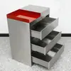Carro de Herramientas para Salón de Belleza Gabinete de Almacenamiento Móvil con Cajones Gabinete de Herramientas para Barbería Peluquería Acero Inoxidable
