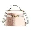 Bolsa Yuezi Versión Coreana 2026 Nueva Moda Bolso de Mujer Simple Bolso de Mano Kelly Bolso Cruzado de Mano Hombro Bolso de Acordeón