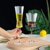 Fabricante Personalizado Óculos de Vinho com Borda Dourada Estilo Nórdico Luxo Leve, Taças de Champanhe, Decantadores, Copos de Água com Cintura Marcada, Copos de Vinho em Estilo Luxo Leve