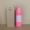 Nova Garrafa de Água Esportiva Owala a Vácuo 32oz Aço Inoxidável 304 Copo Térmico Outdoor Portátil Alça Copo com Canudo