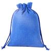 Bolsa de lino personalizada de fábrica con cordón, bolsa de embalaje para regalo de Navidad, bolsa de lino con texto en inglés "Play Jewelry Bag" personalizada