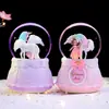 Bola de Cristal Musical con Nieve y Luz Estilo Ins Soñador Nube Flotante Canción de Amor, Exquisito Regalo para Niñas, Dropshipping