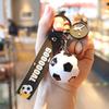 Mini llavero de recuerdo de Qatar con simulación de la Copa del Mundo 2022, regalo pequeño, adornos al por mayor