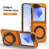 Funda para Teléfono Plegable Samsung Z Flip8 Yashi con Soporte Magnético, Cubierta Protectora de Cuero Antigolpes para Z Fold8/7