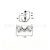 Aretes de titanio F136 con triple lazo de corazón y circonita cúbica, joyería para piercing de aleación de titanio G23, tachuelas para cartílago de la oreja y tachuelas para hélix