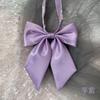 Moño Brillante Jk Color Sólido Flor de Cuello Uniforme Traje Pequeño Japonés Slayer Camisa de Moño de Estudiante Estilo Universitario Femenino