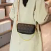 Bolso pequeño cuadrado elegante y a la moda para mujer, nuevo modelo 2026, estampado vintage, versátil, color block, bolso de hombro con cadena, bolso cruzado