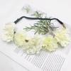 Diadema de 5 Cabezas de Rosa Artificial Transfronteriza Corolla Novia Fotografía de Boda Fiesta Cóctel Carnaval Tocados de Navidad