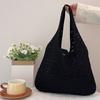 Bolsa de Punto Retro, Bolso de Lana Tejido a Mano, Bolso Tote, Bolso de Hombro Versátil, Bolso de Mano para Mujer, Bolsa de Compras, Transfronterizo