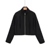 Ordem do comércio exterior! ZR fornecimento exclusivo transfronteiriço 2026 nova jaqueta bomber casual de moda feminina europeia e americana com gola alta
