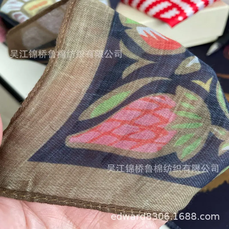全涤纱布头巾纱斜纹