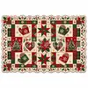 2027 Nuevo Mantel Individual de Encaje Navideño Mantel Hueco Decoración de Mesa Festiva Accesorios para el Hogar