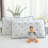 Funda de almohada de gasa arrugada de algodón puro para bebé y niños, funda individual para almohada, funda interior para núcleo de almohada de estudiante, guardería, bebé