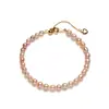 Pulsera de Perlas de Agua Dulce Zhuji 4-6mm Pulsera de Perlas Rojas Chinas para Mujer Lujo Accesible de Alta Gama Nicho Joyería de Mano Exquisita