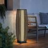 Lámparas de Rattan Solares de Pie Transfronterizas Personalizadas para Hoteles, Restaurantes, B&Bs, Lámparas Decorativas para Patio de Casa, Lámparas de Mesa Japonesas