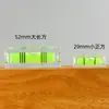 Niveles de Burbuja Cuadrados Grandes, Medianos y Pequeños Transfronterizos 15*18*52 Niveles Rectangulares de Tres Líneas Instrumento de Nivel Verde