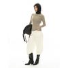 Lvu Invierno Nuevo Estilo Coreano Simple Ajustado Camiseta Base de Cachemira Delicada Amigable con la Piel Adelgazante Top Casual para Mujer