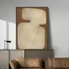 Pintura Decorativa Estilo Silencioso Arte Nórdico Pintura Grande de Chão Modelo Abstrato para Sala de Exposição Bloco de Cor Sala de Estar Casa de Hóspedes Pintura de Parede Pendurada Mural