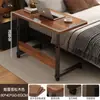 Mesita de Noche en Forma de C Mesita de Noche Móvil para Dormitorio en Casa Mesa Auxiliar Pequeña con Ruedas Mesa de Café Mesa Pequeña Estante de Almacenamiento para Mesita de Noche