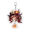 Llavero de acrílico con Wendy, Klee, Mona y Azúcar - llavero de mercancía de anime