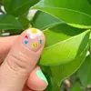 Fuente del Fabricante de Calcomanías de Uñas Personalizadas DIY Lindas de Dibujos Animados Cara Sonriente Pequeños Animales Pegatinas para Uñas Joyería Oem