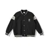 Chaqueta de Béisbol Moderna para Hombre Wanlegetu Chaqueta Exterior Versátil Casual para Primavera y Otoño J551