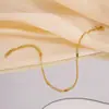 Pulseira Transfronteiriça Europeia e Americana Simples de Aço Titânio para Mulheres, Não Desbota, Pulseira da Moda e Personalizada, Luxo Leve, Joia de Alta Qualidade e Versátil