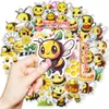 Transfronterizo Nuevo 50 Hojas Meng Fun Abeja Dibujos Animados Pegatina Cuenta Manual Decoración DIY Recompensa para Niños Pegatina Impermeable