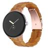 Aplicable a google nuevo reloj pixel google 1/2 correa de resina de tres cuentas correa de reloj acrílica acero inoxidable