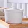 Olla de Cerámica Impermeable para Estofado, Olla Doméstica Impermeable para Estofado con Tapa, Taza para Sopa de Natilla de Huevo, Tazón Especial para Huevo al Vapor, Olla Pequeña para Sopa y Estofado