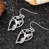 Pendientes de colibrí retro japoneses y coreanos Cao Shi moda callejera geniales hip hop moda colgante de flor Pendientes de pájaro versátiles para mujer