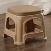 Taburete de plástico engrosado para uso doméstico, banco de plástico para adultos, mesa y silla de comedor, mesa de centro de baño, taburete cuadrado pequeño de plástico duradero