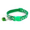 Coleira de estimação pequena e média de 1cm, moda com Sino, impressão personalizada, corrente para pescoço de gato e cachorro, ao ar livre, anti-perda