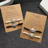 Pulsera de Deportes de Pelota Traje Color Contraste Blanco y Negro Un Par Cuerda de Mano Tejida Pulsera para Fans del Super Bowl Marea