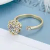Nuevo producto transfronterizo: Anillo giratorio para mujer, diseño de nicho, anillo giratorio moderno y único, estilo minimalista de moda, lujo ligero