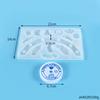 Molde de silicona de resina diy para goteo de pegamento de cristal, campanas de viento, decoración de habitación, colgante de pared, espejo