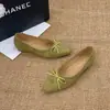 Sapatos de Salto Baixo com Laço Retro Francês 2026 Verão Novo Versátil Bico Quadrado Confortável para os Pés Deslocamento Versátil Sapatos de Salto